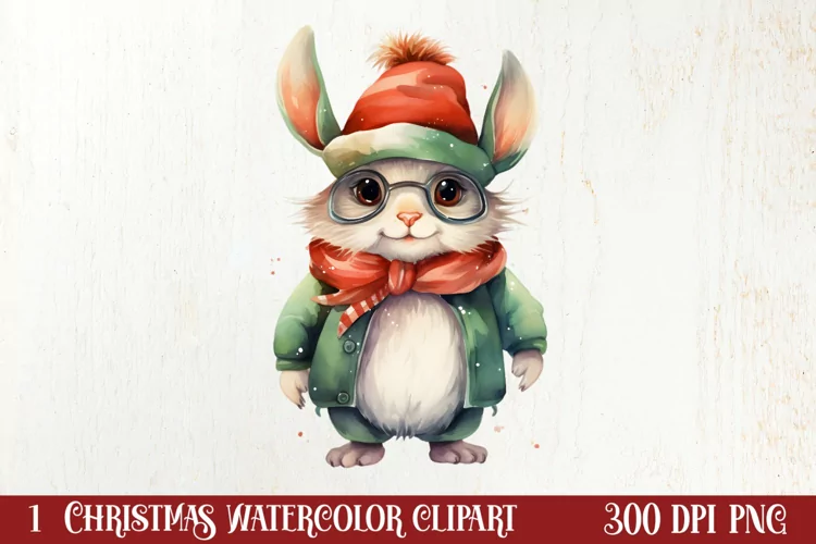 Christmas Farm Animals Sublimation Clipart