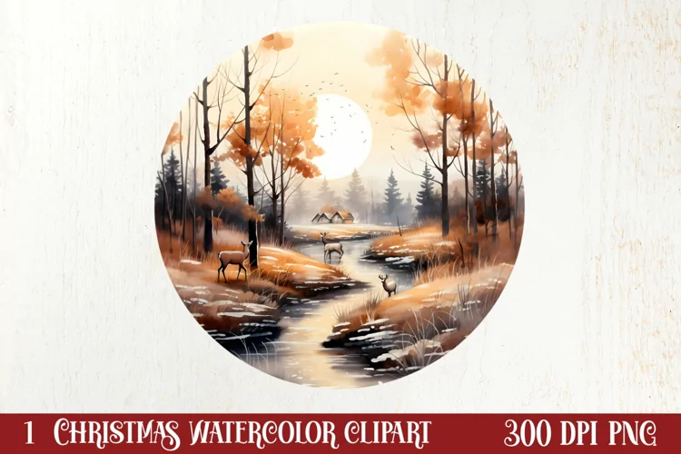 Christmas Farm Clipart, Christmas Clipart
