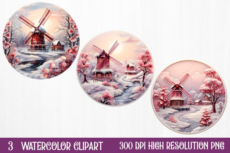 Christmas Farm Ornaments Clipart Sublimation, Christmas PNG