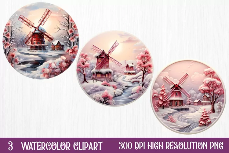 Christmas Farm Ornaments Clipart Sublimation, Christmas PNG
