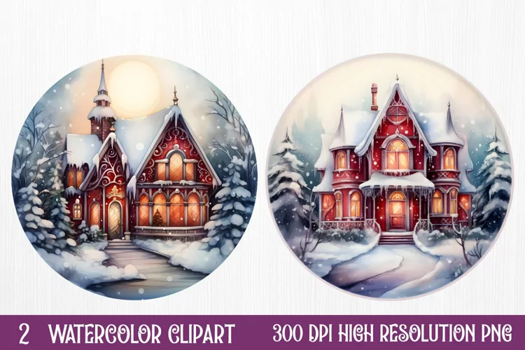 Christmas Farm Ornaments Clipart Sublimation, Christmas PNG