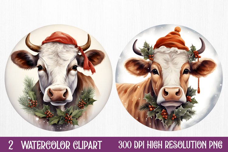 Christmas Farm Ornaments Clipart Sublimation, Christmas PNG