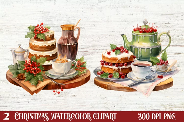Christmas Holiday Baking Clipart, Christmas Holiday Baking