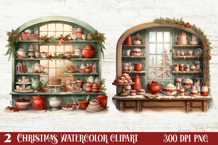 Christmas Holiday Baking Clipart, Christmas Holiday Baking