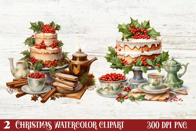 Christmas Holiday Baking Clipart, Christmas Holiday Baking