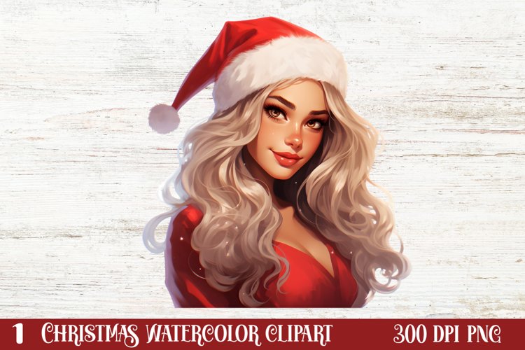 Christmas Fashion Girl Clipart, Christmas Fashion Girl