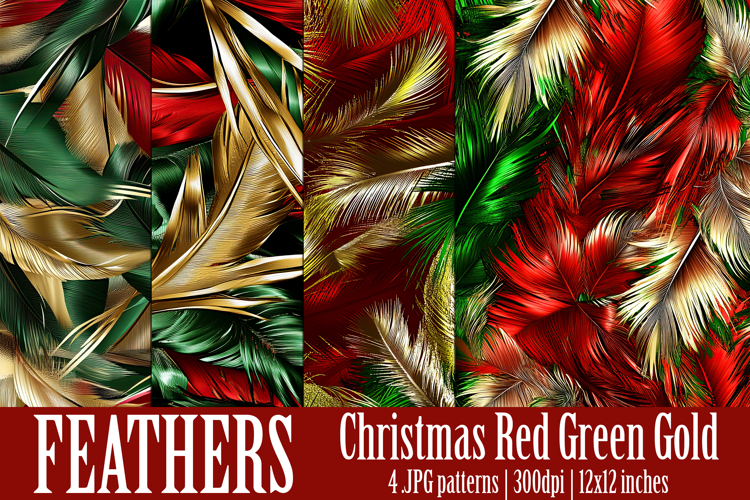 Christmas Patterns, Christmas Feathers Patterns, Holiday, 10