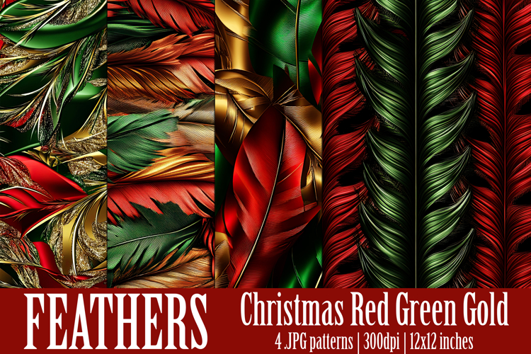Christmas Patterns, Christmas Feathers Patterns, Holiday, 16