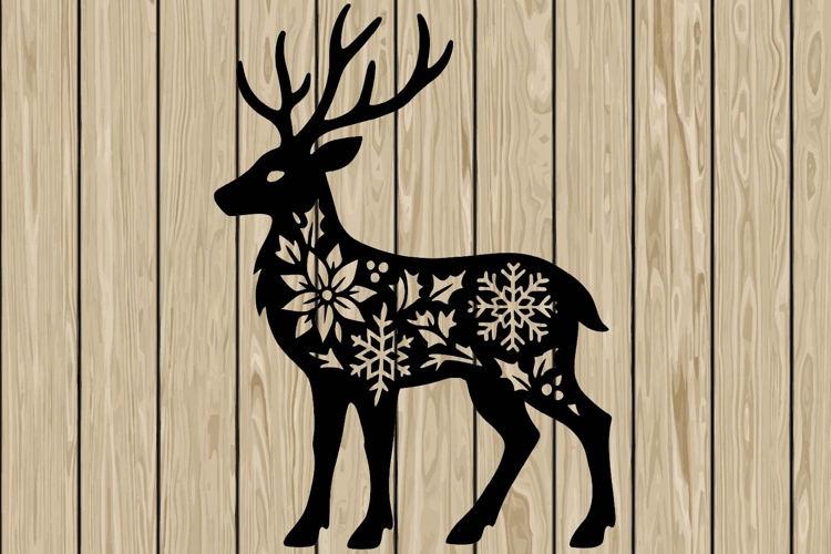 Reindeer Silhouette Image 15