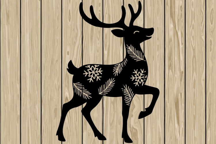Reindeer Silhouette Image 12