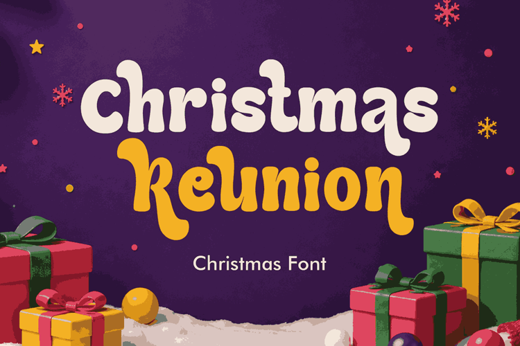 Christmas Font - Christmas Reunion