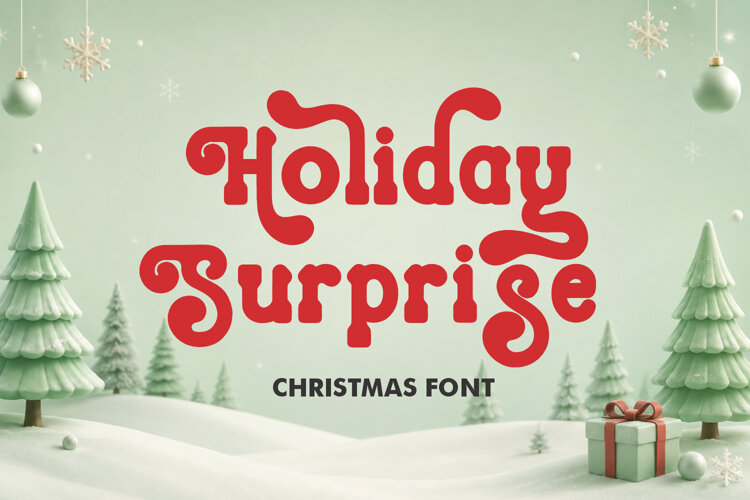 Christmas Font - Holiday Surprise example image 1