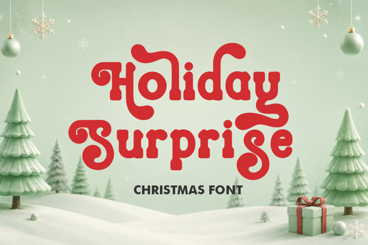 Christmas Font - Holiday Surprise