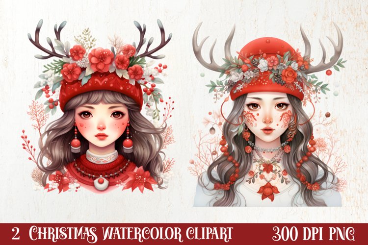 Christmas Fork Art Sublimation Clipart, Christmas Clipart