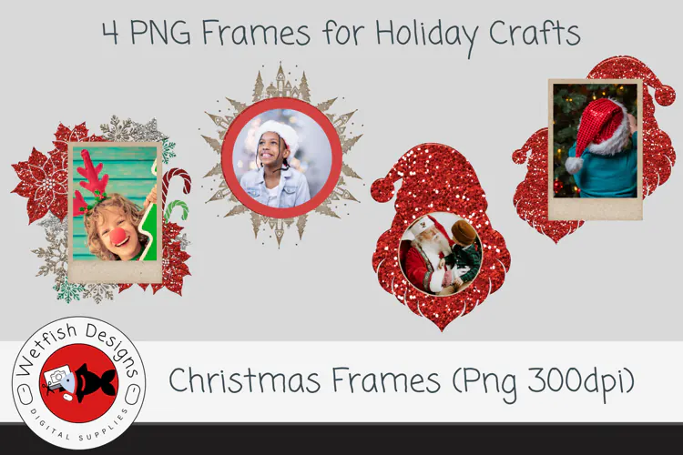 PNG Christmas Scrapbooking Frames 1