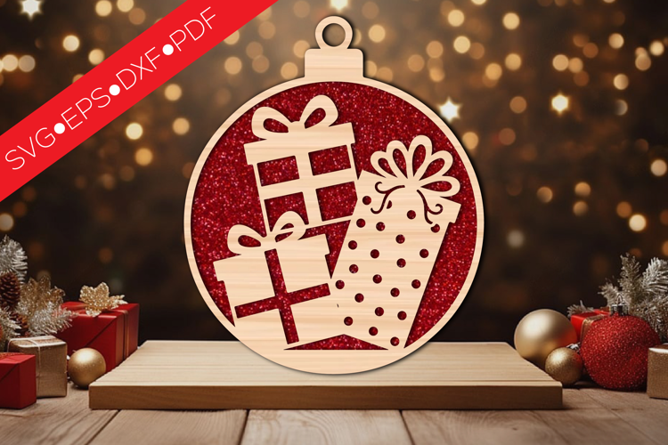 Christmas Gift Ornament SVG