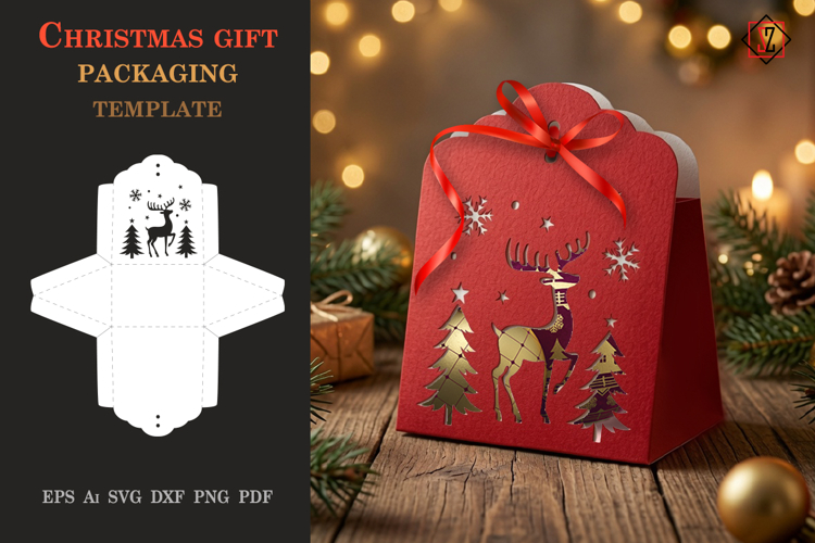 Christmas Gift Packaging Template