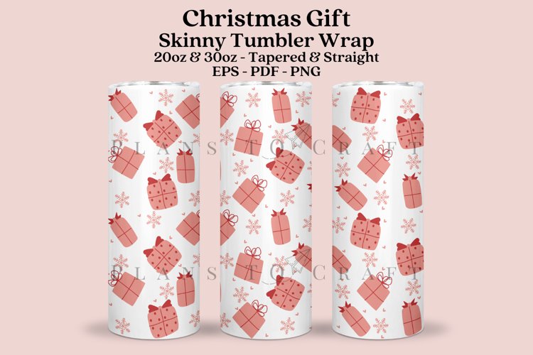 christmas gift pinkmas skinny tumbler sublimation wrap with high resolution and transparant background are for 20oz and 30oz skinny tumbler