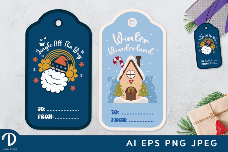 Christmas Tag Clipart Image 11