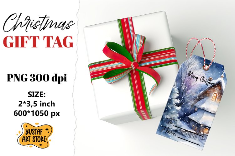 Christmas Tag Clipart Image 3