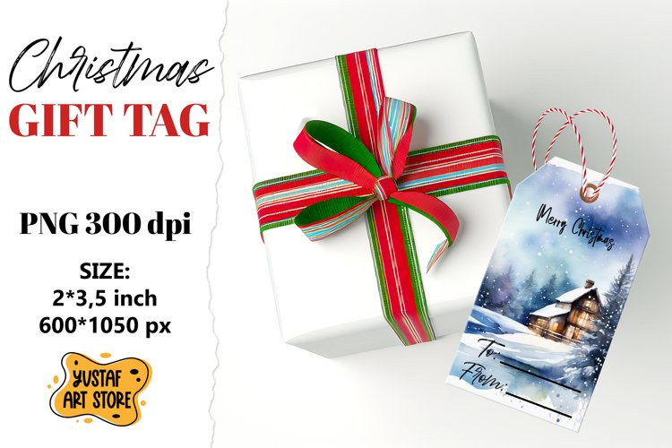 Christmas Tag Clipart Image 24