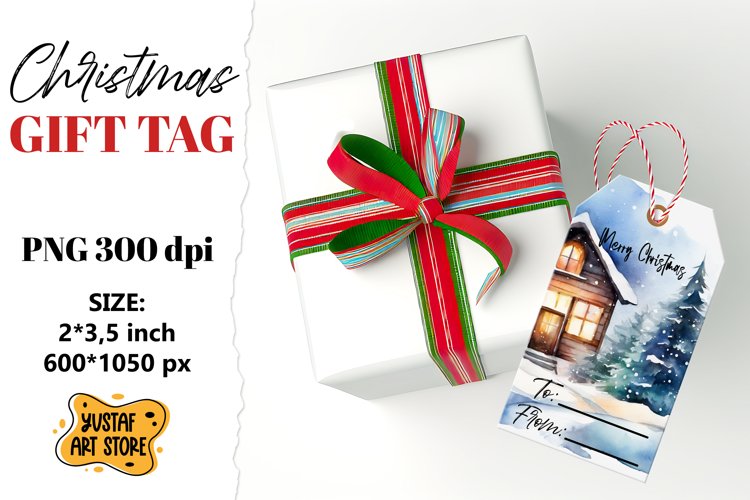 Christmas Tag Clipart Image 23