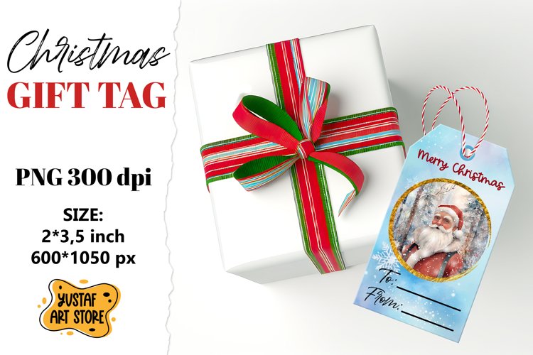 Christmas Tag Clipart Image 3