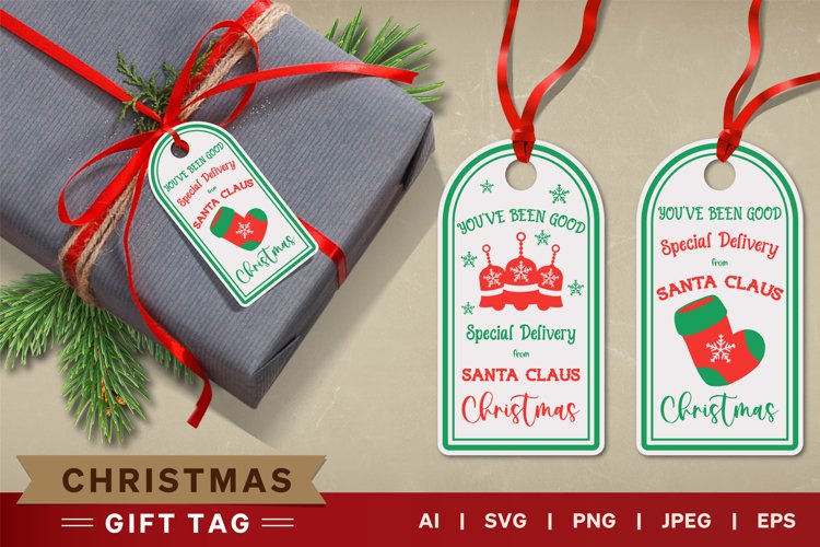 Christmas Tag Svg Image 16
