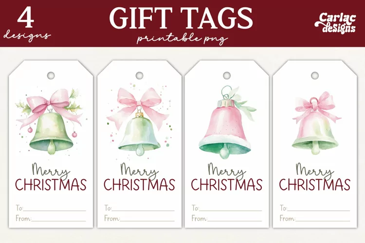 Christmas Gift Tags, Merry Christmas Printable Tags