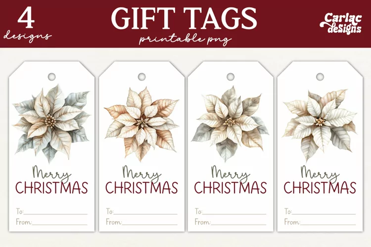 Christmas Gift Tags, Merry Christmas Printable Tags