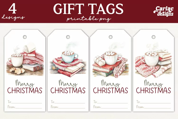 Christmas Gift Tags, Merry Christmas Printable Tags