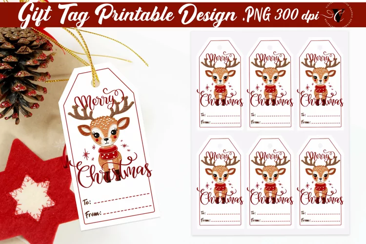 Christmas Gift Tags | Christmas Deer