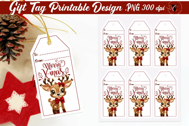 Christmas Gift Tags | Christmas Deer