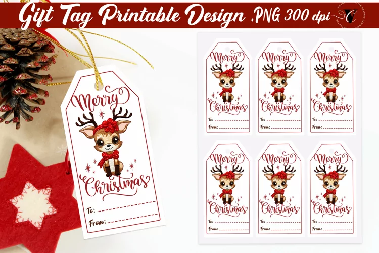 Christmas Gift Tags | Christmas Deer