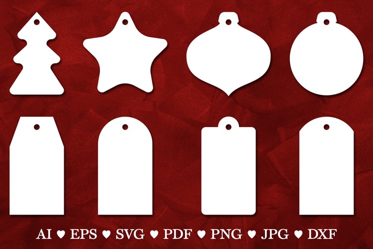 Christmas Tag Svg