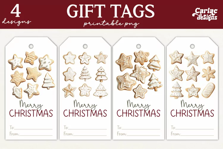 Christmas Gift Tags, Merry Christmas Printable Tags