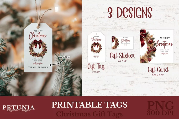 Christmas Gift Tags | Printable Christmas Gift Tags
