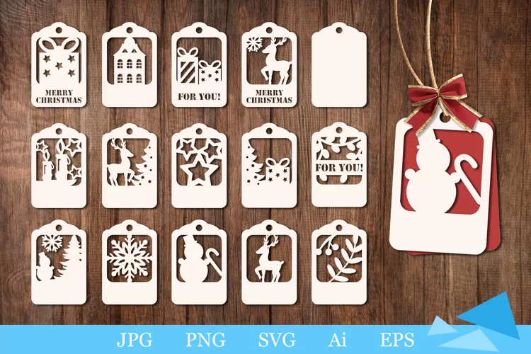 Christmas Gift Tags SVG Bundle