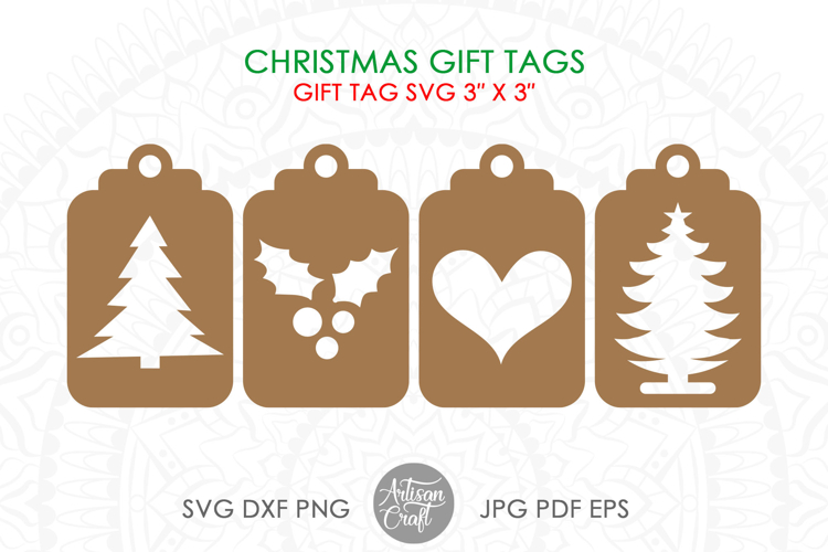Gift Tag SVG, Gift Tag SVG for Cricut, Laser cut gift tags