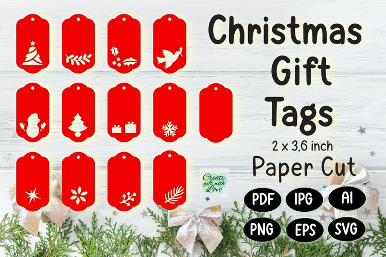Christmas Gift Tags svg | Labels SVG | Paper Cut Files | Papercut | Laser cut | Christmas ideas for Cricut, Silhouette