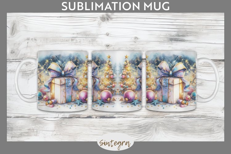 Christmas Gift v1 Mug Wrap Sublimation