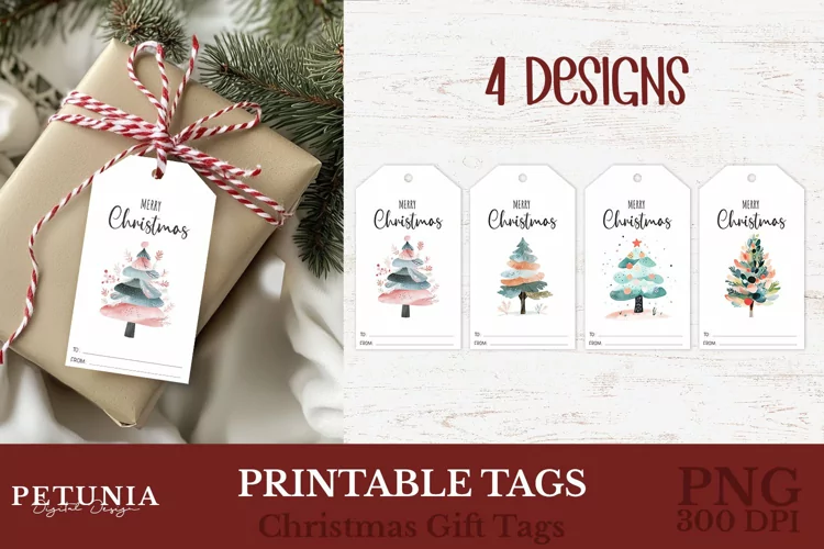 Cute Christmas Gift Tags | Merry Christmas Printable Tags