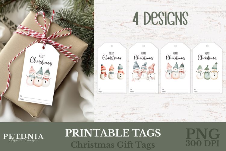 Cute Christmas Gift Tags | Merry Christmas Printable Tags