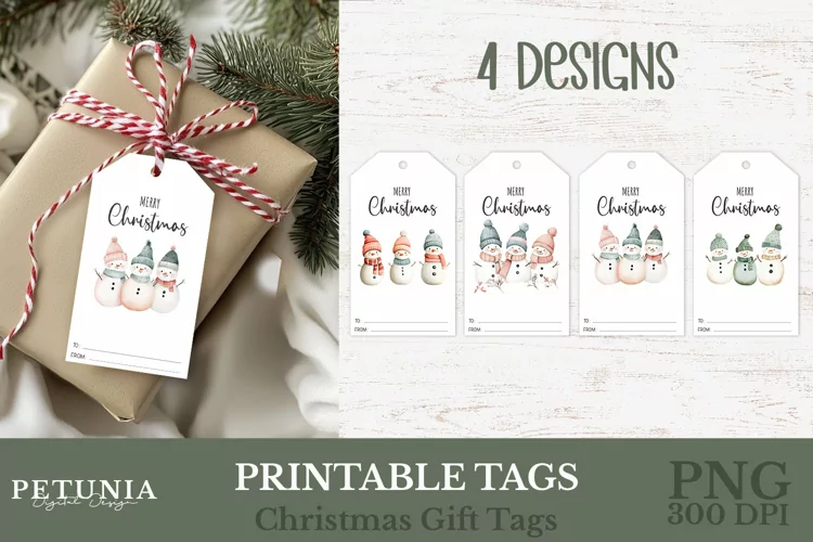 Cute Christmas Gift Tags | Merry Christmas Printable Tags