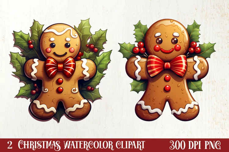 Christmas Gingerbread Man Sublimation, Christmas Clipart