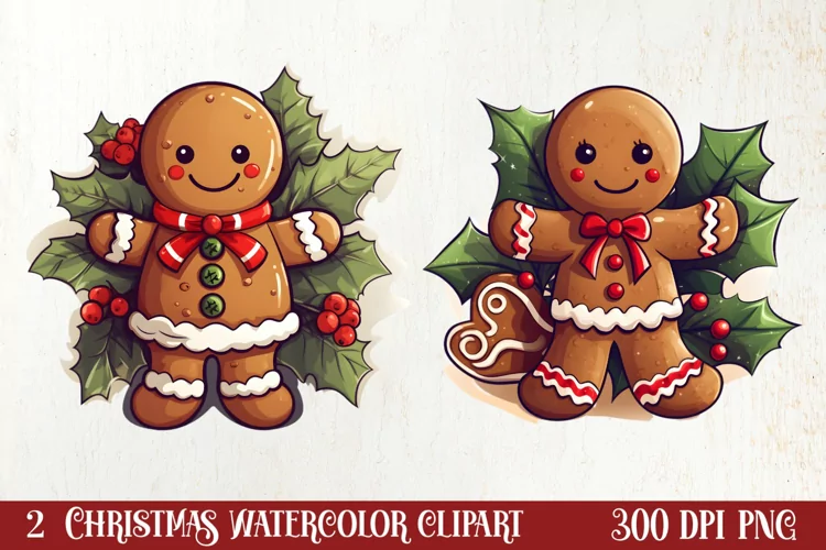 Christmas Gingerbread Man Sublimation, Christmas Clipart