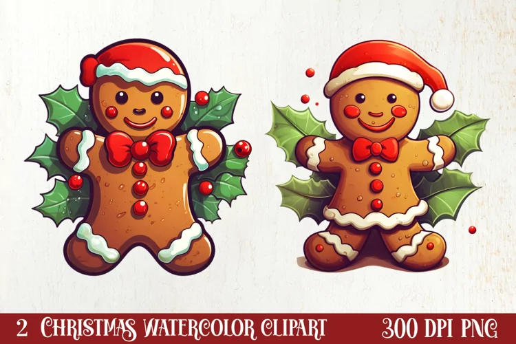 Christmas Gingerbread Man Sublimation, Christmas Clipart