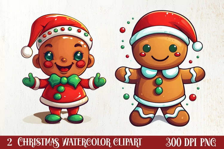 Christmas Gingerbread Man Sublimation, Christmas Clipart