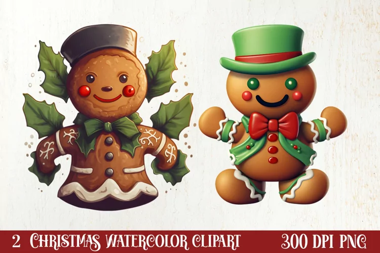 Christmas Gingerbread Man Sublimation, Christmas Clipart