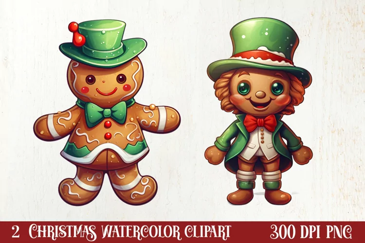 Christmas Gingerbread Man Sublimation, Christmas Clipart